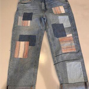 Lucky Legend Brand Jeans Patchwork Boyfriend Style jeans Size 10 or 30